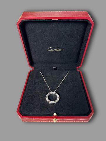 Cartier Love necklace, diamond-paved