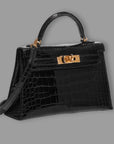 Hermes Mini Kelly Black Alligator GHW *BRAND NEW* Collector Item
