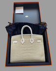 Hermes Birkin 20 Faubourg * BRAND NEW* Snow White Sous La Neige PHW