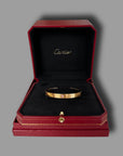 Cartier Love bracelet, Size 17, Rose gold Pink Sapphire