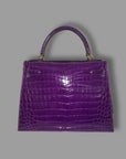 Hermès Kelly 28 Ultra Violet GHW *UNUSED* SUPER RARE