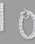Graff Round Diamond Hoop Earrings RRP: AED 501000