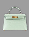 Hermès Mini Kelly Vert D’eau Matte Alligator *BRAND NEW*