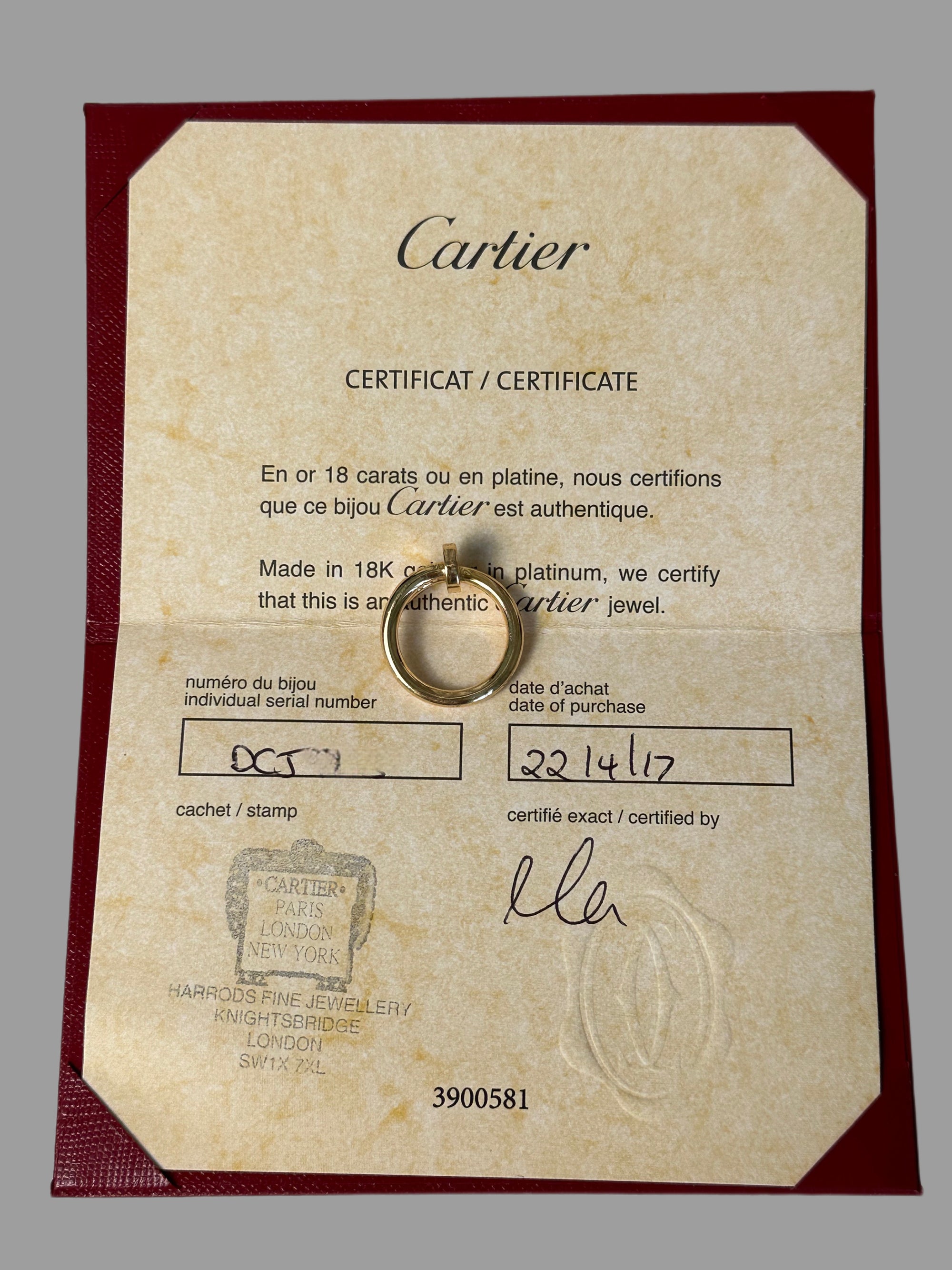 JUSTE UN CLOU RING, Size 52