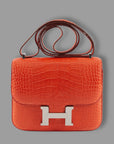 Hermés Constance 18 Orange Poppy Matte Alligator *BRAND NEW*