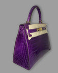 Hermès Kelly 28 Ultra Violet GHW *UNUSED* SUPER RARE