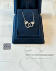 Jacob&Co Love Lockdown Interlocking Diamond Necklace *BRAND NEW* RRP: AED 19000