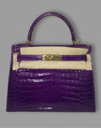 Hermès Kelly 28 Ultra Violet GHW *UNUSED* SUPER RARE