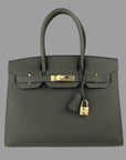 Hermes Birkin 30 Vert De Gris GHW Epsom *BRAND NEW*