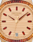 PATEK PHILLIPE Nautilus Rose-Gilt Waves Baguette - 7118/1300R - 001