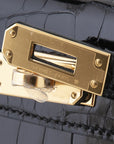 Hermes Mini Kelly Black Alligator GHW *BRAND NEW* Collector Item