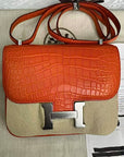 Hermés Constance 18 Orange Poppy Matte Alligator *BRAND NEW*