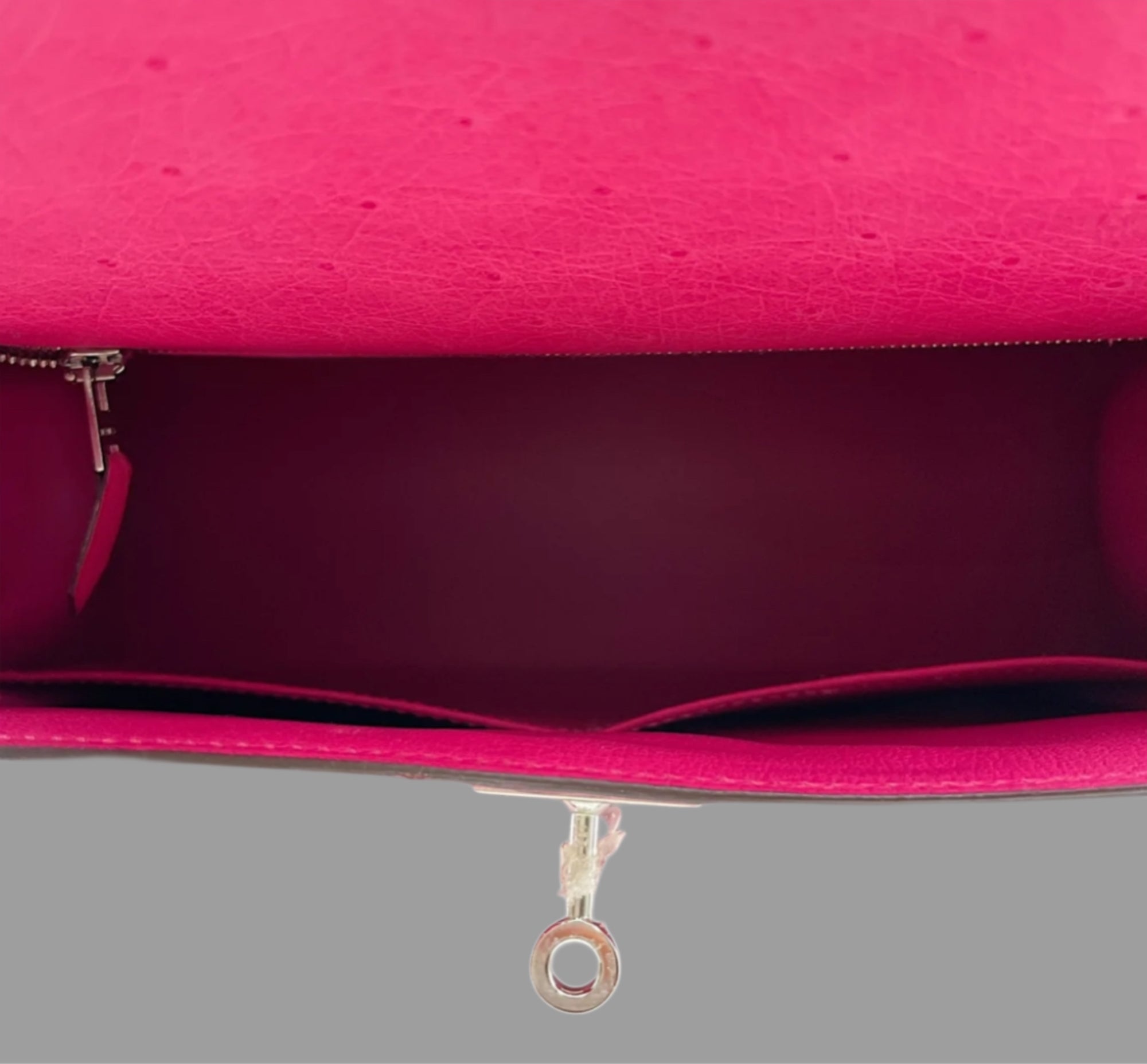Hermès Kelly 28 Rose Tyrien Ostrich PHW *BRAND NEW*