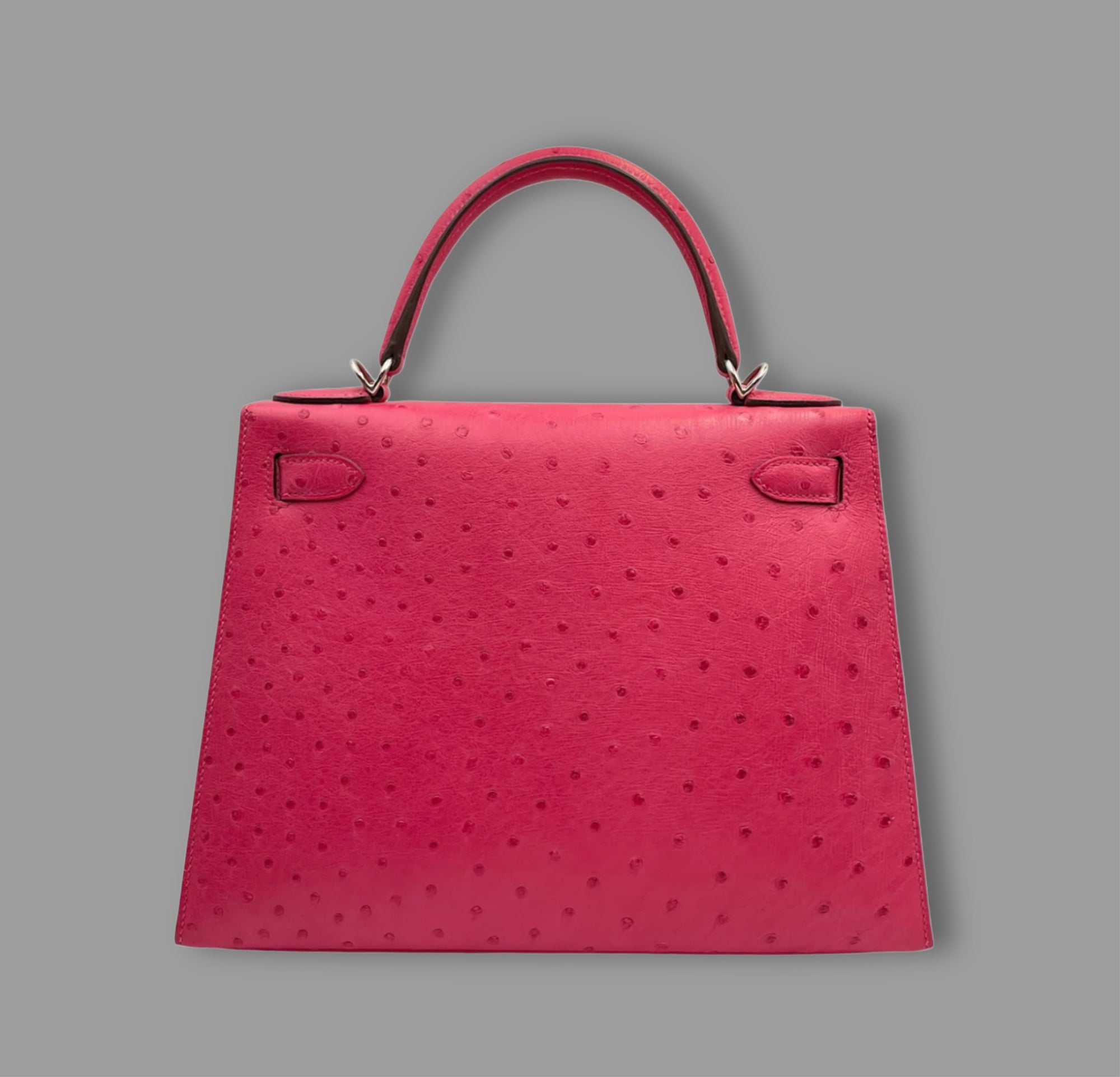 Hermès Kelly 28 Rose Tyrien Ostrich PHW *BRAND NEW*